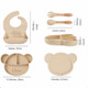 Custom Baby Plate Set with Name,Baby Feeding Set
