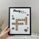 Personalized Scrabble Puzzle Sign, Grandkids Crossword Scrabble Wooden Sign