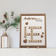 Personalized Scrabble Puzzle Sign, Grandkids Crossword Scrabble Wooden Sign