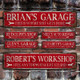 Personalized Garage Sign, Custom Workshop Decor
