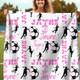 Custom Name Soccer Blanket, Personalized Soccer Girl