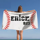 Personalized Baseball Beach Towel, Baseball Pool Towel