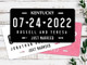 Wedding License Plate - Just Married Mr and Mrs