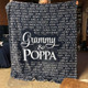 Personalized Grandparent Blanket - Personalized Grandma Blanket