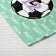 Personalized Soccer Blanket, Custom Soccer ball Blanket