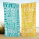 Personalized Signature Style Beach Towel-Customized Towel
