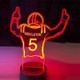 Sports themed acrylic LED lights/ Color Changing acrylic night lights