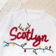 Merry Christmas Personalized Knitted Name Baby Sweater