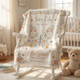 Personalized Butterfly Baby Milestone Blanket, Custom Name Baby Blanket Girl