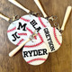 Baseball Bag Tags | Personalized Bag Tags | Custom Keychains