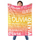 Custom Blanket With Name, Personalized Throw Blankets