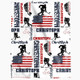 Personalized Hockey Boy US Flag Blanket Custom Name Patriotic Hockey Throw
