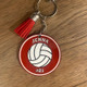 Bag Tag Sport Team, Keychain, Personalized Sport Tags
