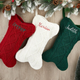 Personalized Dog Bone Christmas Stockings with Name