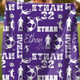 Personalized Soccer Boy Blanket, Custom Name Football Throw