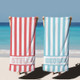 Striped Personalized Beach Towel, Kids Custom Name Pool Towels