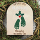 Baby Footprint Mistletoes Christmas Sign DIY Baby's First Christmas