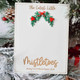 Baby Footprint Mistletoes Christmas Sign DIY Baby's First Christmas