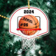 Personalized Basketball Ornament, Custom Name Number Baseball Player Keepsake