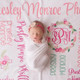 Baby Girl - Personalized Girl Blanket - Monogram Girl Blanket