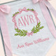 Custom Baby Banner Floral Princess Crest Welcome Banner, Hospital Door or Crib with Fabric Bows and Birth Stats Card