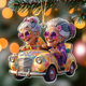 Bestfriends Name Ornament, Funny Old Ladies in Car