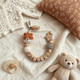 Personalized Crochet Baby Clip, Custom Baby Name Holder, Handmade Crochet Animal Accessory
