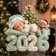 Personalized Baby's First Christmas Acrylic Ornament, Custom Baby Name 2026 Ornament