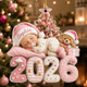 Personalized Baby's First Christmas Acrylic Ornament, Custom Baby Name 2026 Ornament