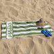 Striped Personalized Beach Towels, Kids Custom Name Pool Towels