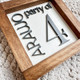 Party of 3 Sign, 3D Number Sign, Last Name Sign, Custom Family Name Sign