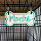 Personalized Crate Sign, Custom Dog Decor, Hanging Crate Sign, Dog Bone Sign