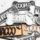 Personalized Crate Name Sign, Kennel Name Plate