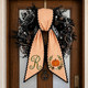 Personalized Fall Door Sash, Custom Pumpkin Wreath Bow Wreath Sash