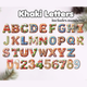 Custom Gingerbread Alphabet Ornament, Christmas Tag for Stockings,Kids Name Ornament