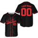 Personalized Team Name And Number Baseball Jersey, Custom Baseball