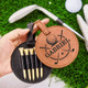 Personalized Fathers Day Gift Golf,Best Dad By Par Golf Tee Holder-Golf Bag Tag Golf Coach Gift