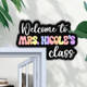 Cusstom Teacher Name Doorframe Corner Sign
