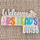 Custom Teacher Gift, Personalized Name Doorframe Corner Sign