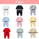 Personalized Baby Grey Rompers