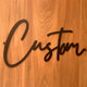 Personalized Metal Words Custom Design Your Text Made To Order Script Name Sign Wall Door Decor