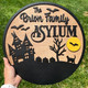 Personalized Halloween Family Sign - Custom Asylum Sign