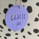 Round Acrylic Personalised Name Keyring Personalised School Bag Tag