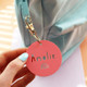 Round Acrylic Personalised Name Keyring Personalised School Bag Tag