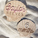 Personalized Beachy Baby Announcement Sign for Footprint Imprint
