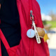 Baseball Key Chain | Mini Baseball Set Bag Tag | Custom for Baseball Game