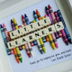 Thank You Teacher Personalised Crayon Gift Frame