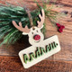 Christmas Wooden Personalized Ornament|Reindeer Ornament| Gift Ornament|Stocking Tags
