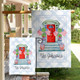 Personalized Patriotic Porch Garden Flag Custom Family Name Flag American Flag Door Decor