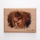 Custom Photo on Wood, Engraved Photo on Wood with Watercolor Style, Custom Wall Art